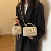 Rhombus Chain Handbag Bag Women's Autumn and Winter New Trendy Shoulder Messenger Bag Niche Versatile Small Square Bag
