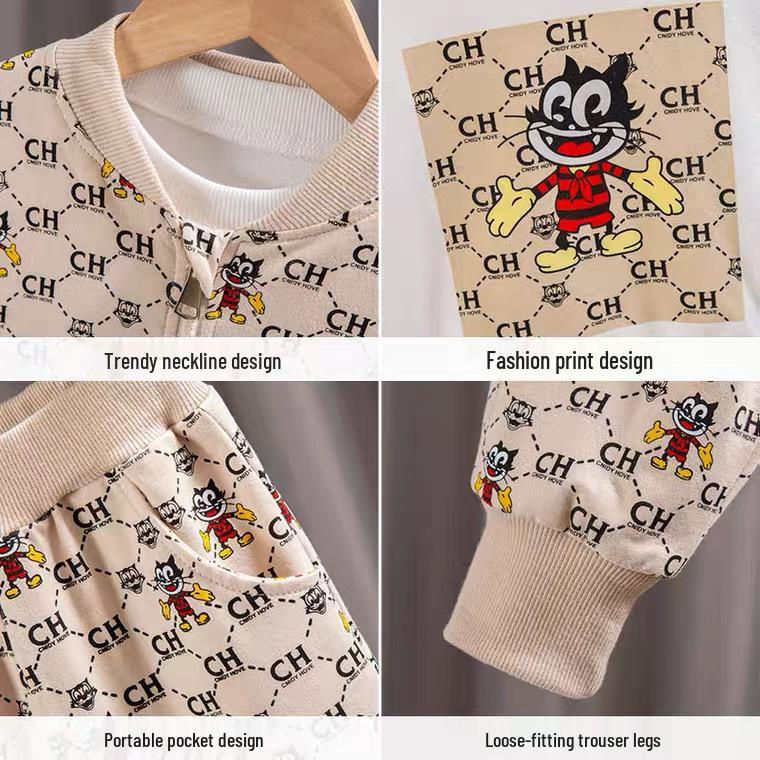 Children's Outerwear Set for Boys and Girls, Ages 1-4: Thin Style for Autumn, Spring, and Summer