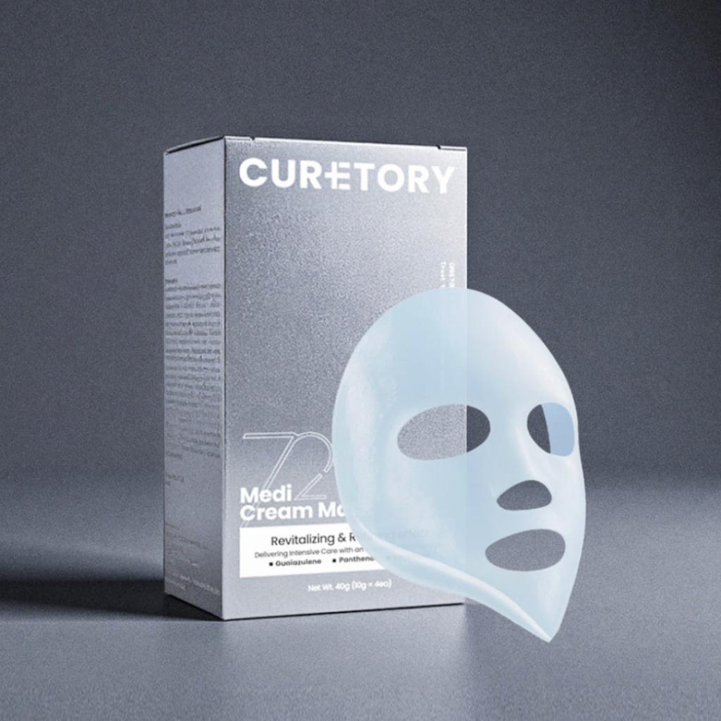 [FACE FACTORY] Curetory 72Shot Medi Cream Mask Pack (4Sheets)