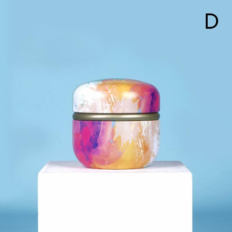 Tea Containers Candle Cans Tea Box Candy Snacks Small Round Cans Mini Portable Tin Cans Packaging