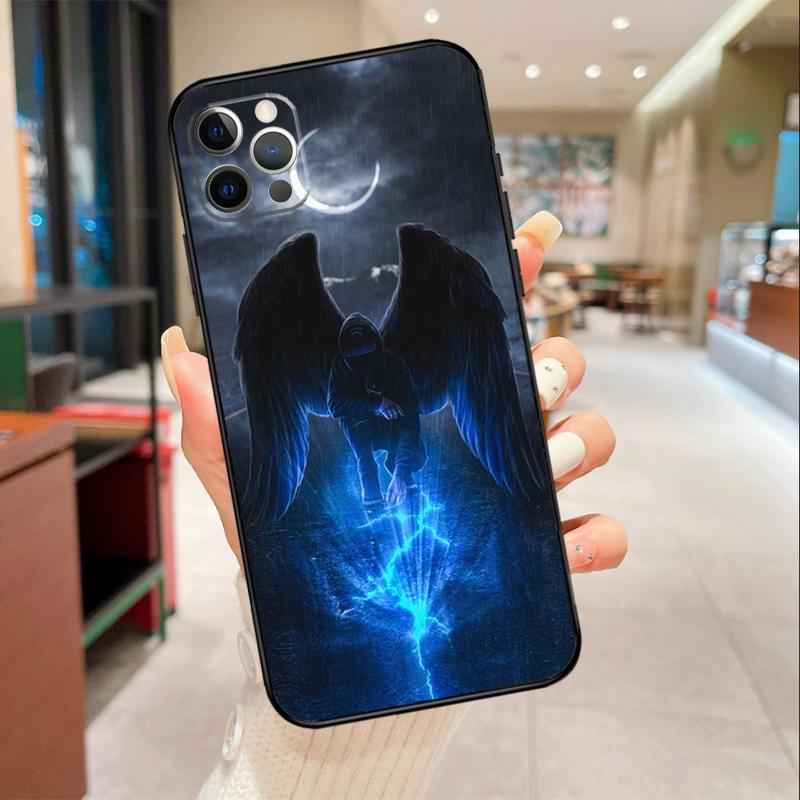 Wings Angel Devil Phone Case For iPhone 17 Air 16 14 13 11 15 Pro Max mini 15 16 Plus 16e Protective Cover