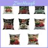 Elegant Christmas Throw Waist Pillow Case In Premium Quality Cotton Linen Material