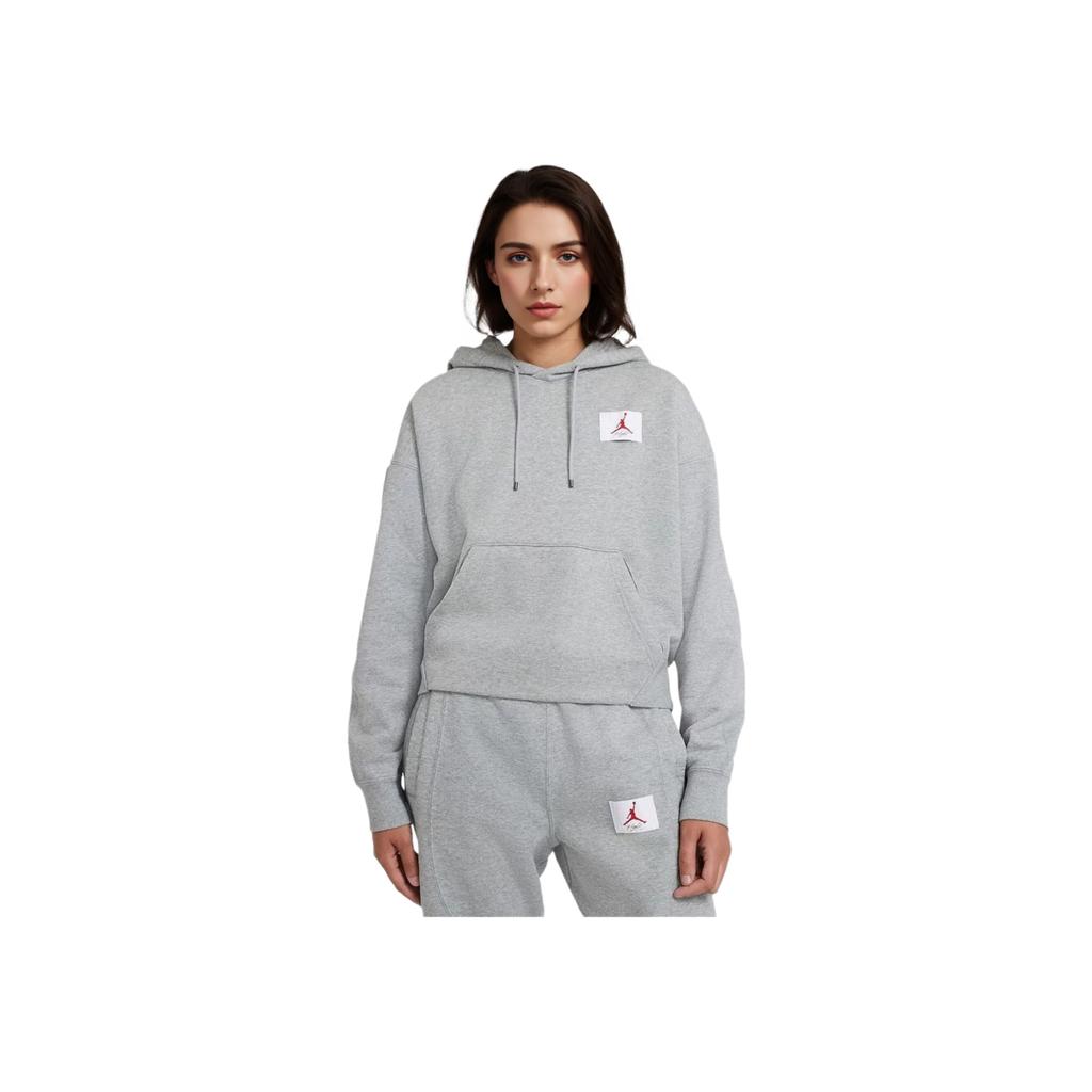 Jordan Damska bluza z kapturem Flight Fleece Szara DB9067-063