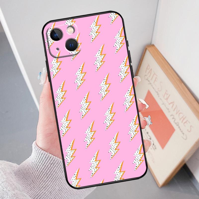 Lightning Polka Dots Star Cute Back Cover For iPhone 12 Pro Max 11 13 Mini X XR XS Max SE 2020 6S 7 8 Plus Phone Case
