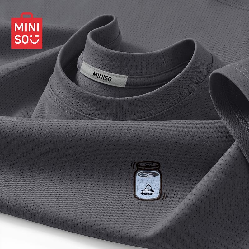 MINISO Men s Ice Silk Quick-Dry Sport T-Shirt 3XL