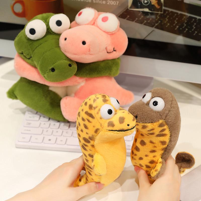 Adorable Snake Crocodile Plush Doll Home Bedroom Ornaments Cartoon Animal Series Alligator Kids Companion Toys Holiday Gifts