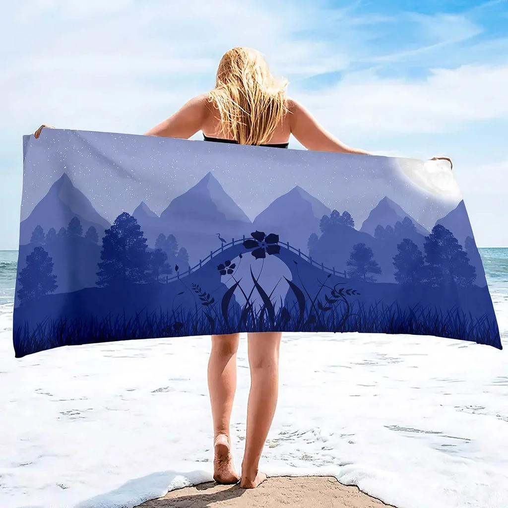 Beach Towel, Microfiber Beach Towels, Quick Dry Sand Proof Towels, Beach Blanket, Lightweight Towel for The Swimming, Beach, Gym