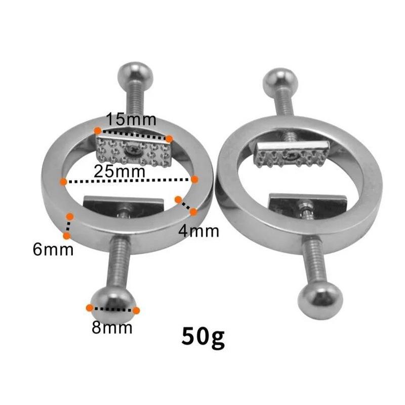 Stainless Steel Magnetic Nipple Clamps Clips Slave Nipple Stimulation Sex Tools Sex Toys For Man/Woman Adults Games Bdsm