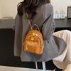 2025 autumn and winter new premium backpack fashion versatile casual schoolbag light luxury high-end trendy bag