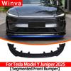 For New Tesla Model Y Juniper Launch 2025+ Front Bumper Front Lip Front Shovel Kit Sedan Body Spoiler Splitter Chin Guard Kit