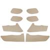 1 Set Beige Leather Car Inner Door Panel & Armrest Cover For Honda Accord 8th