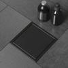 Modern Square Floor Drain for Bathroom 4 Inch Floor Drain Contemporary 4 Inch Square Shower Drain Quick Installation