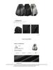 2025 Men's Trendy Striped Grey Cardigan Hoodie Jacket with Hat - American Street Style for Spring/Autumn