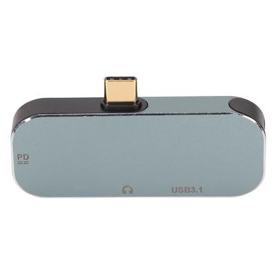 Typ C Hub Hot-Swap-fähig 5 in 1 PD-Laden 10 Gbit/s 100 W 3,5 Kopfhöreranschluss-Design USB C Hub für Win