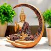 Big Meditating Moon Buddha Statue Showpiece