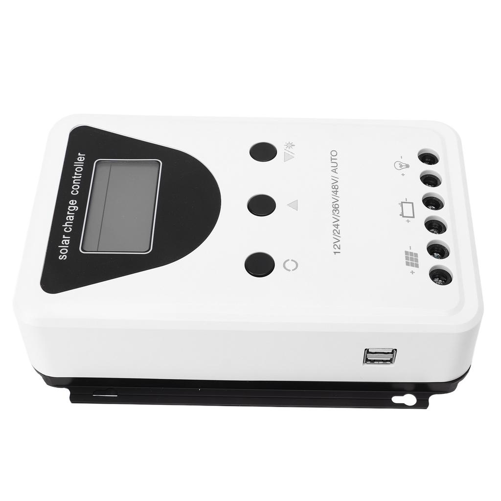 12V 24V 36V 48V PWM Solar PV Controller with LCD Display and Dual USB Ports Solar Charge Controller 100A