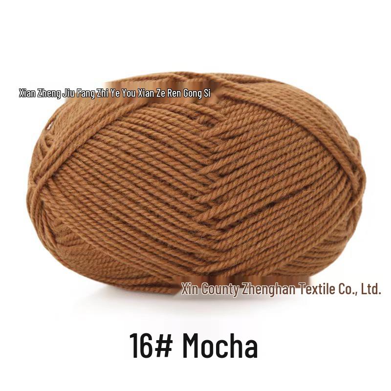 Snowy Velvet 3-Ply Medium Thick Yarn Kit: Knitting Needles, Scarf, Sweater, Baby Yarn, Crochet, DIY Material.