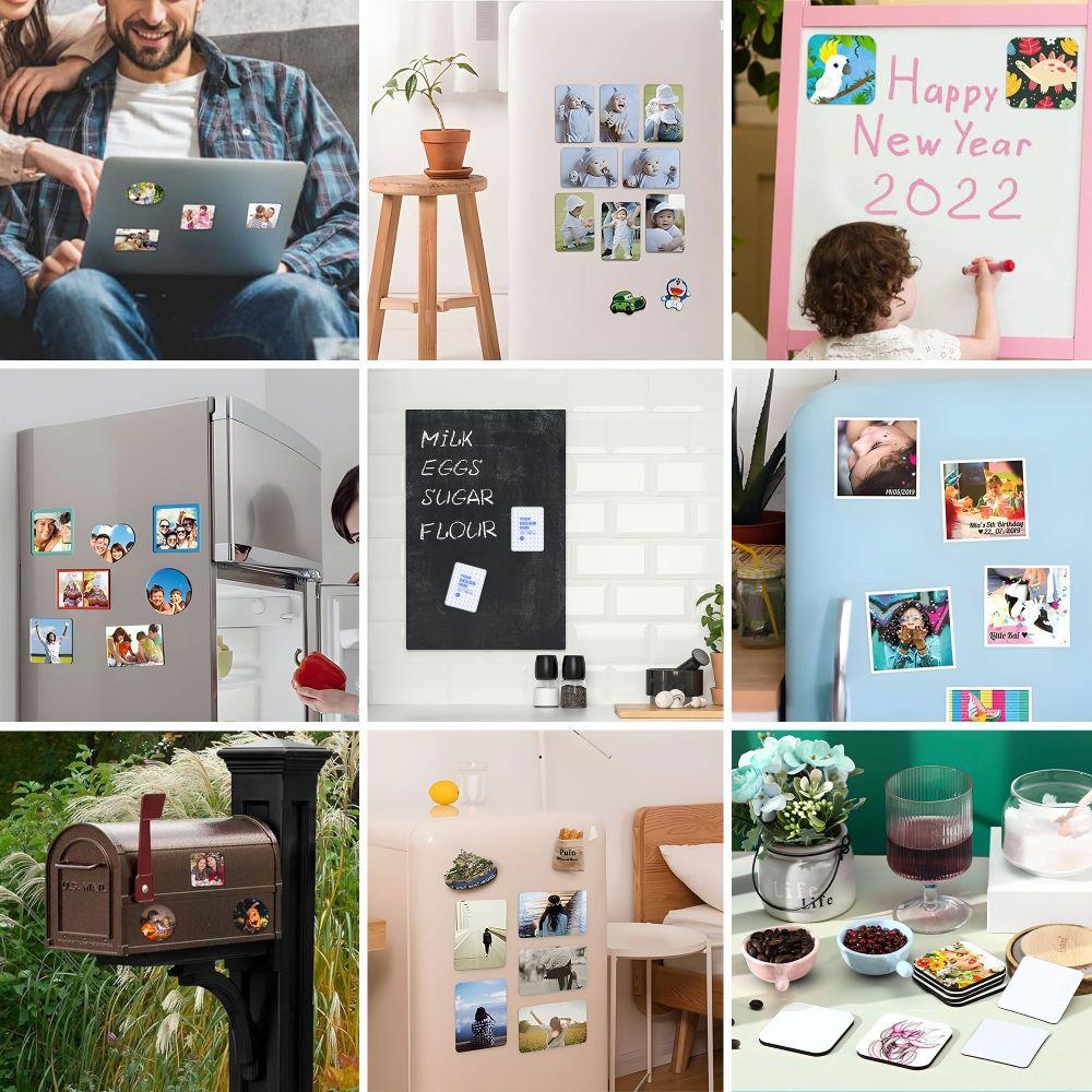 Personalized Photo Refrigerator Magnets Soft Magnetic Dye Sublimation Fridge Magnet For Wedding Mother's Day Gift