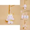 Cute Soft Plush Toy Pendant With Short Faux Fur For Kid Bag Decor