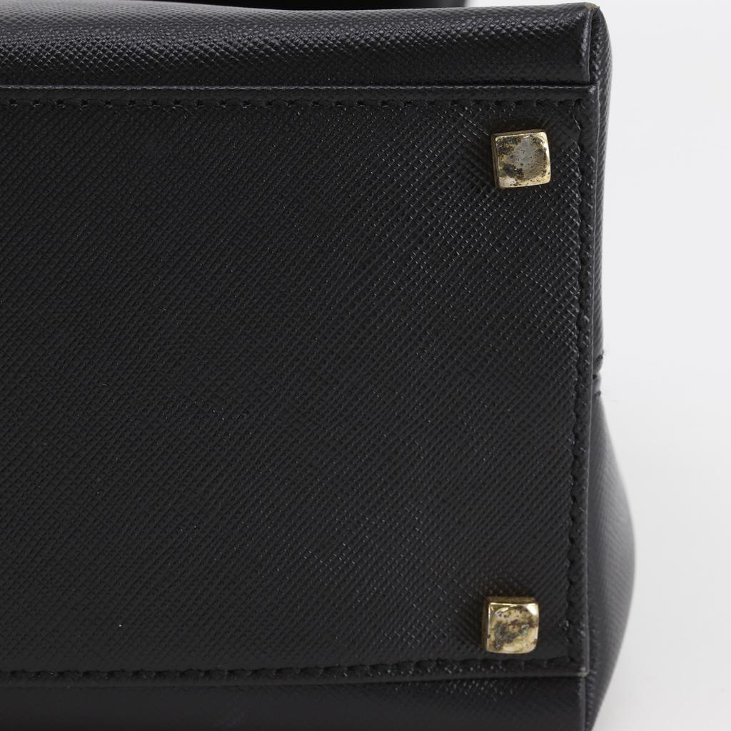 Salvatore Ferragamo Gancini Handbag AQ-21 0160 black leather Women Used