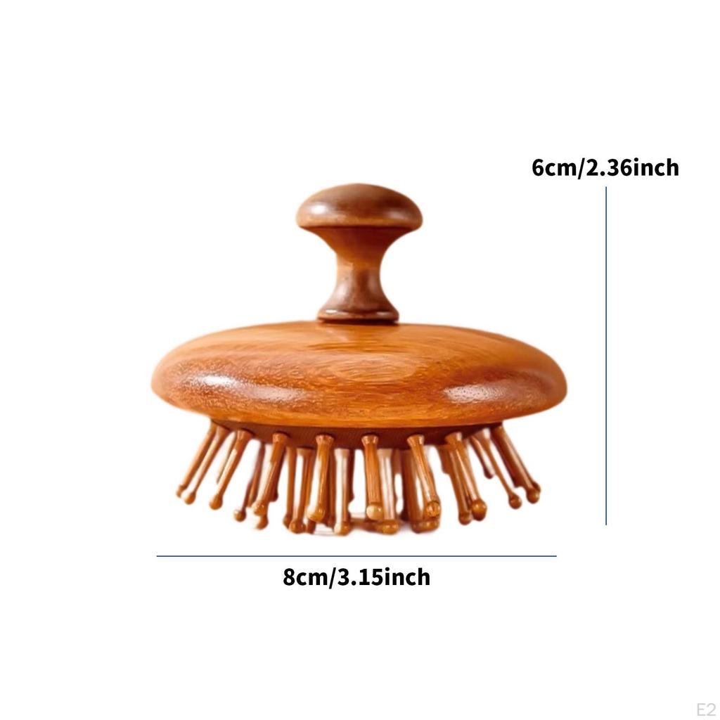 Wooden Massage Comb Wood Hair Brush Multifunction Ergonomic Gua Sha Cushion Hairbrush for