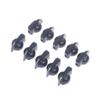 10Pcs Bakelite Knob Cap K7-1 Band Switch Knob Potentiometer Knob Cap Copper Core Circular Hole 6Mm Shaft Hole Dia Pointer Knobs