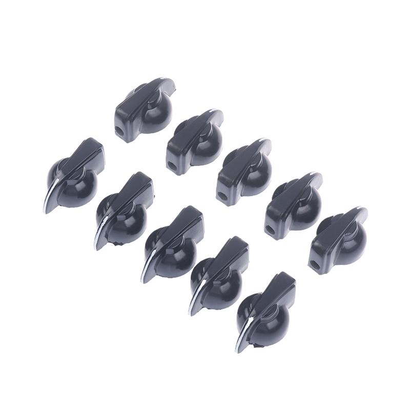 10Pcs Bakelite Knob Cap K7-1 Band Switch Knob Potentiometer Knob Cap Copper Core Circular Hole 6Mm Shaft Hole Dia Pointer Knobs