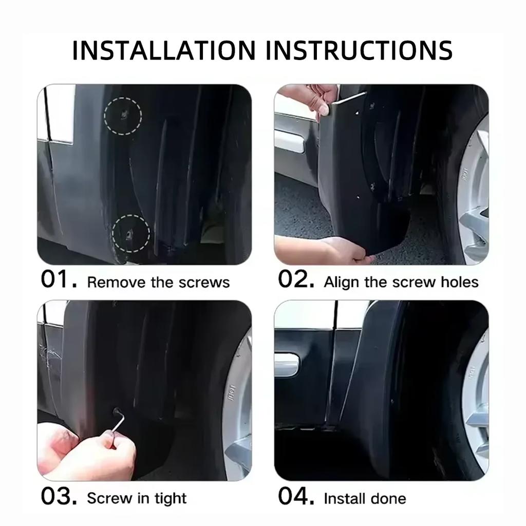 4 STÜCK Blau Electric Evolution I-SPACE DFSK E5 2023-2024 Autoteile Schmutzfänger Spritzschutz Kotflügelschutz Schmutzfänger für Sailis Außenteile Schutz