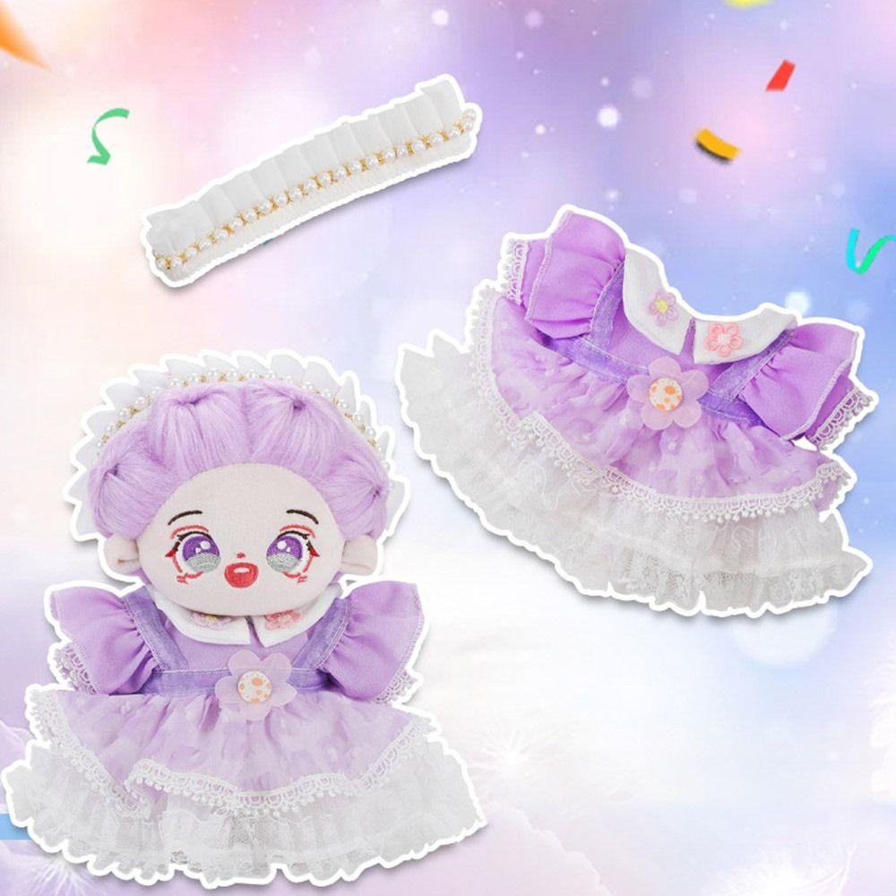 

Одяг для плюшевих ляльок ручної роботи 20 см Бавовняна лялька Пов язка на голову Капелюх Аксесуари Мила спідничка Подарунки на день народження Type K