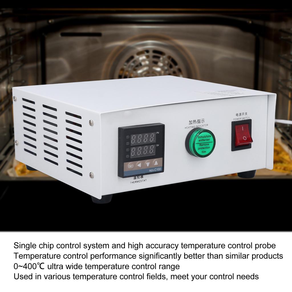 PID Temperature Controller Self Tuning Control Box 0.400 celsius M6 BRM40 1XCT AC220V(1meter )