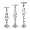 New Dining Table Candle Holder Arrangement Silver Iron Flower Arranger Path Candle Holder Wedding Flower Props Home Furnishings