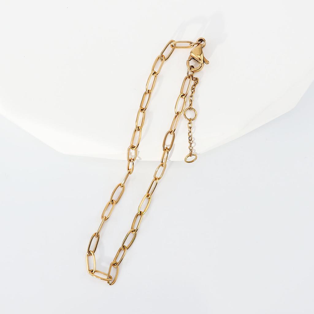 Titanstahlarmband Damen Einfacher Schmuck Edelstahl Büroklammer Modearmband Schmuck