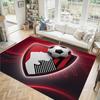 Bournemouth Football Design Crystal Velvet Carpet Cozy Non?Slip Printed Rug For Bedroom Living Room Entrance