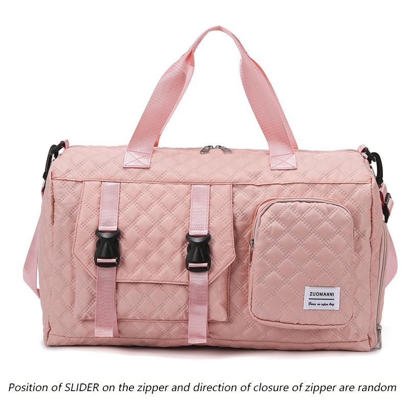 

Durable Nylon Travel Duffle Bag, Portable Sports Gym Bag For Overnight Trips Shoulder Duffel Training Bag, Spacious Argyle розовый