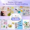 Jewelry Making Tool UV Resin Lamp 96W Fast Efficient Curing Large Foldable Light Adjustable Timer UV Lamp for Nails