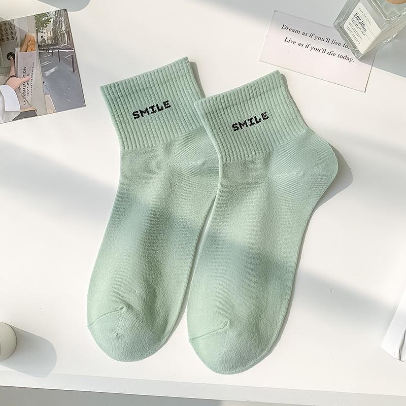 

Носки из чесаного хлопка, Женские летние тонкие короткие носки, Потопоглощающие спортивные носки, Следки, Летние женские короткие носки 1 pair зелёный