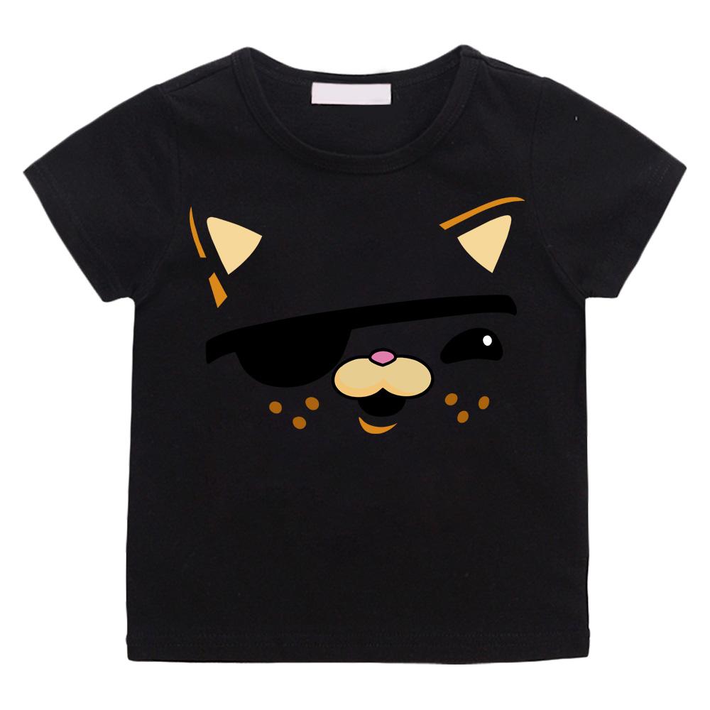 The Octonauts Kawaii Cartoon Print Streetwear Penguin Print T-shirts Cartoon Manga Cotton Short Sleeve Boys/Girls T Shirt Teens