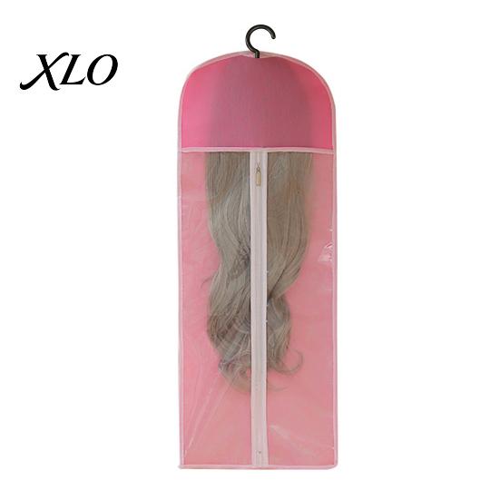 Wig Storage Hanging Bag with Hook, Breathable Non-woven Fabric Dust-proof Hairpiece Protection Protector, Space Saving Portable Zipper Case for Closet