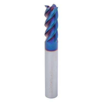HRC65 Degrees  Milling Cutter NanO Coated Tungsten Steel 4 Flute Flat End Mill 10mm  (10x25x10Dx75L)