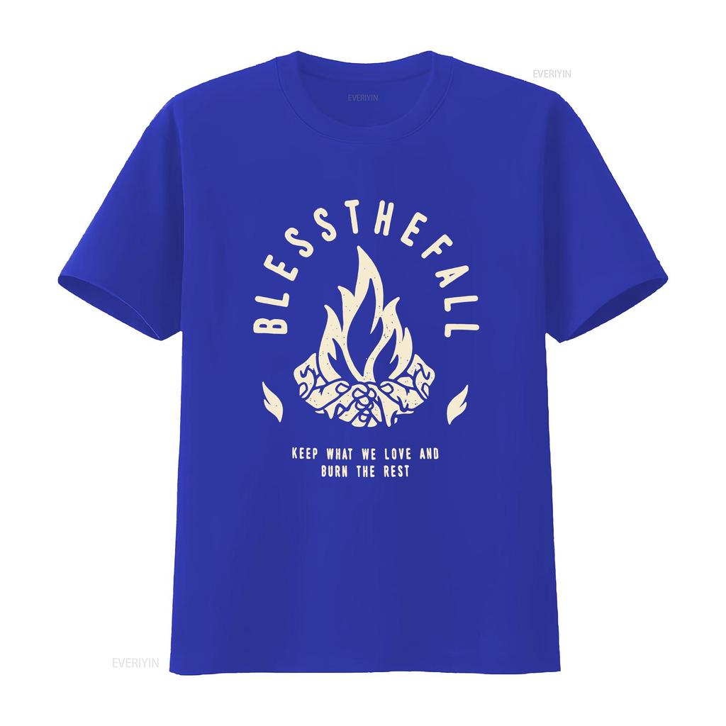 Blessthefall Black Cotton All Size S 5xl For Fans T Shirt Hd176 Vintage Washed Homme Stylish Comfortable Breathable Soft