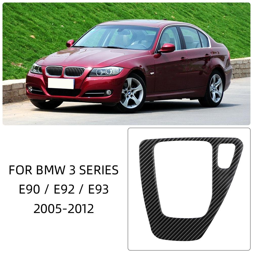 Car Gear Shift Control Panel Cover For BMW 3 Series E90 E92 E93 2005-2012 Imitation Carbon Fiber Sticker Trim Accessories