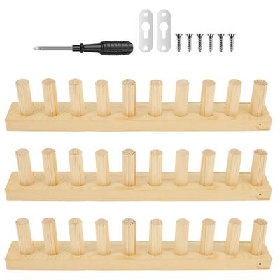 1 Pc Foldable Wooden Loom Hand Knitting Frame Adjustable Wood Weaving Frame Chunky Knitting Frames Kit for DIY Craft Enthusiast