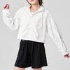 Sunscreen Clothing Upf50 + Short Thin Drawstring Jacket Thin UV-proof Hooded Autumn Coat Women's Jacket