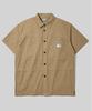 Beodeonteu Oversized Canvas Cutout Work Shirt [Timber]