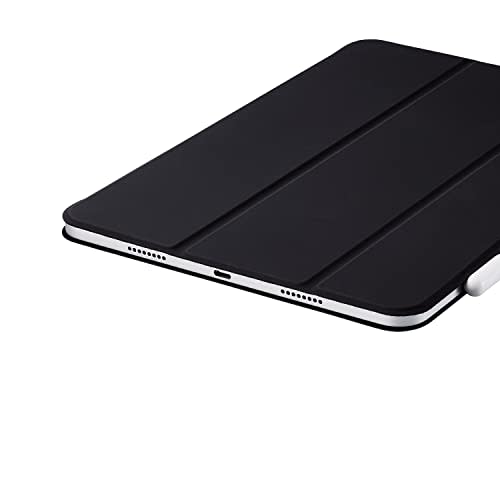 ELECOM iPad Pro 11 4th/3/2nd Generation (2022/2021/2020) Magnetic Case Cover Magnetic Adsorption Soft Leather Material Auto Sleep/Wake Compatible Blac