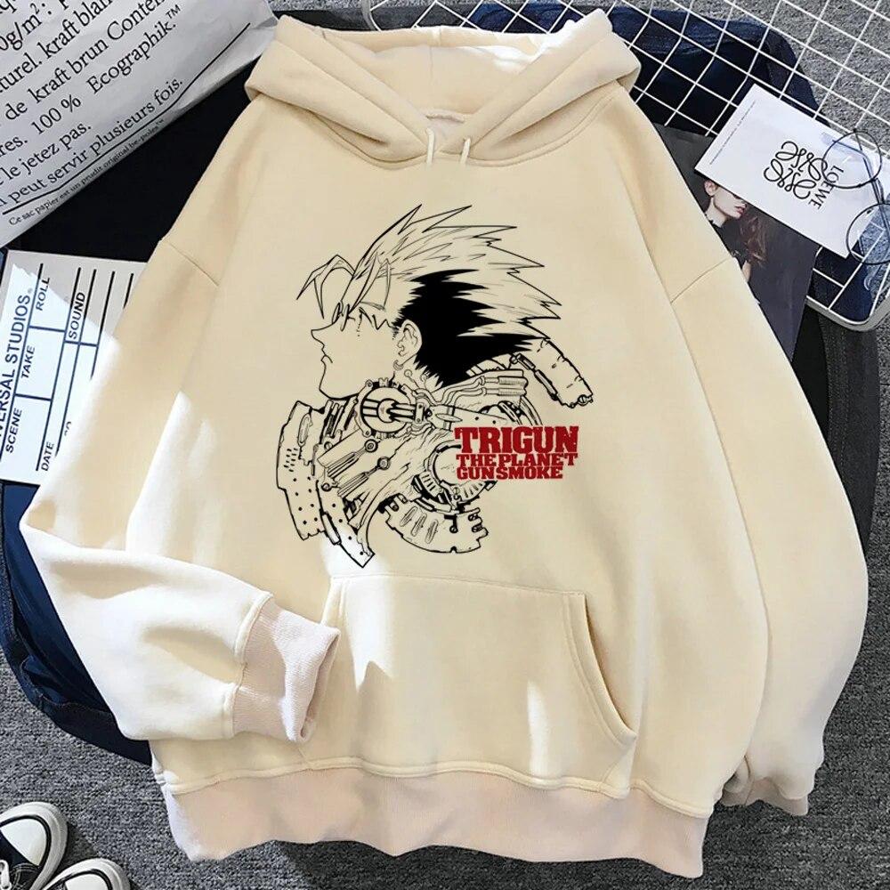 

Trigun hoodies women aesthetic graphic vintage Fleece tracksuit women harajuku sweatshirts Unisex