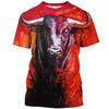 San Fermin Stierkampf T-Shirt 3D toreo tourada Druck Sapin T-Shirt Fiere Bull Tier T-Shirt Damen ropa hombre y2k