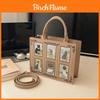 Bohemian Style Tote Bag For Women With Pu Material And Graffiti Design For Daily Use
