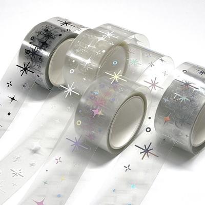 Decorative Sticker Tape Roll Hand Ledger Guka Basic DIY Hot Silver Sticker Tape