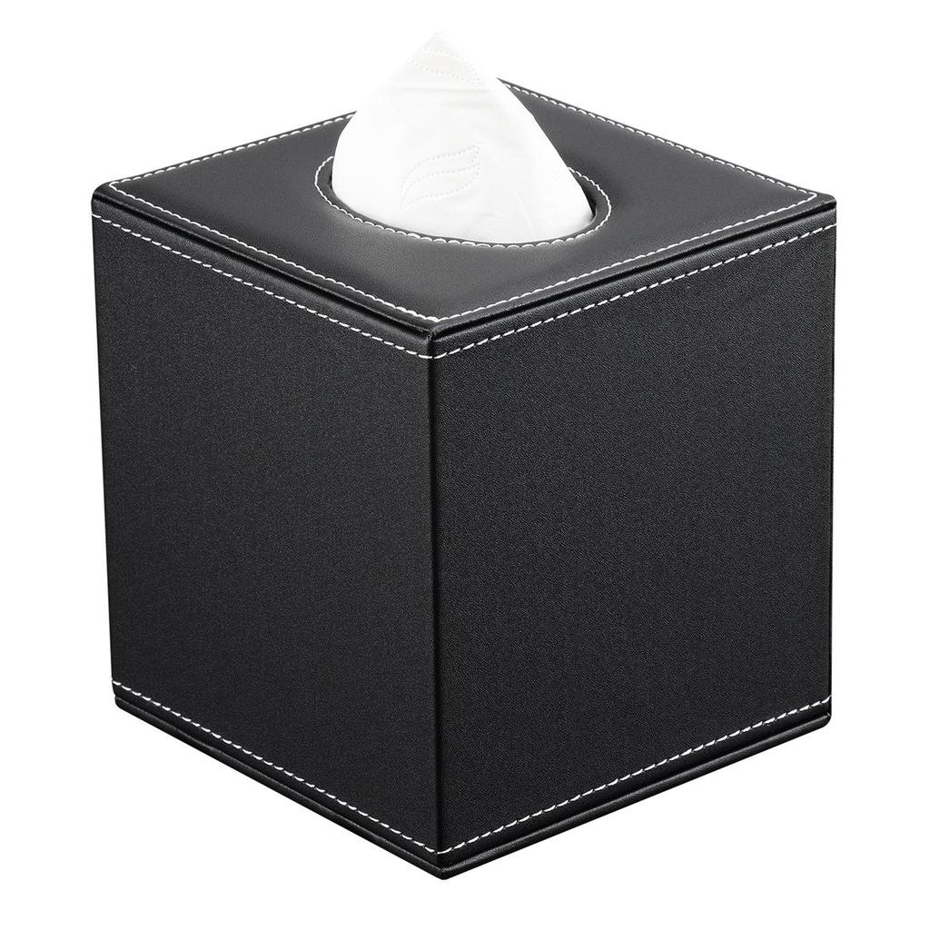 Creatieve PU Vierkante Tissuebox voor Thuis of Hotel - Koffietafel Rolpapierhouder